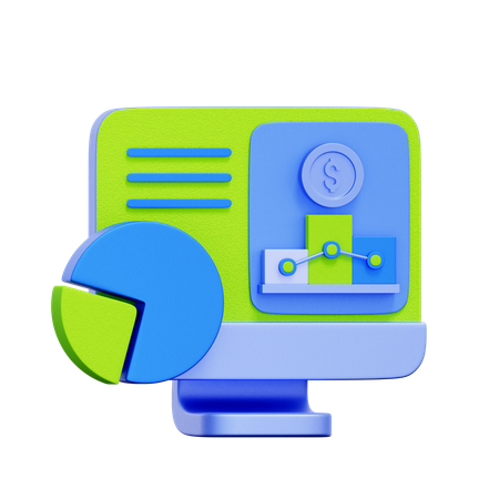 Financial Analytics Dashboard  3D Icon