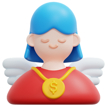 Financial Angel  3D Icon