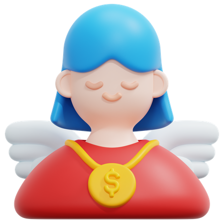 Financial Angel  3D Icon