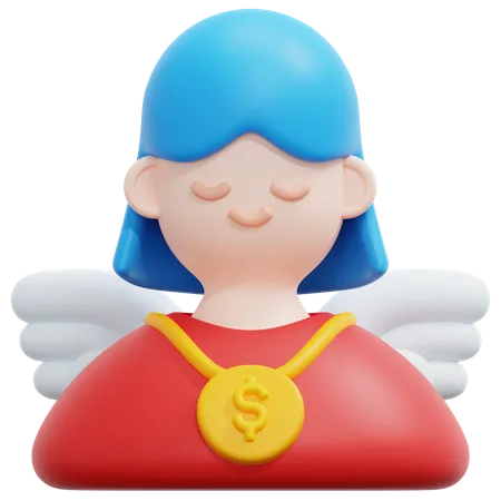 Financial Angel  3D Icon