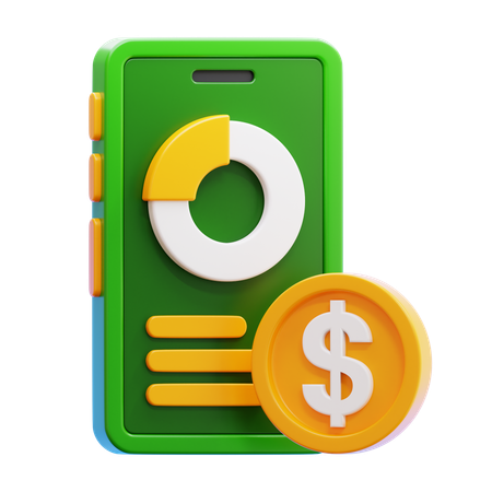 Financial App  3D Icon