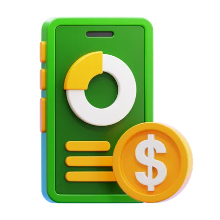 Financial App  3D Icon