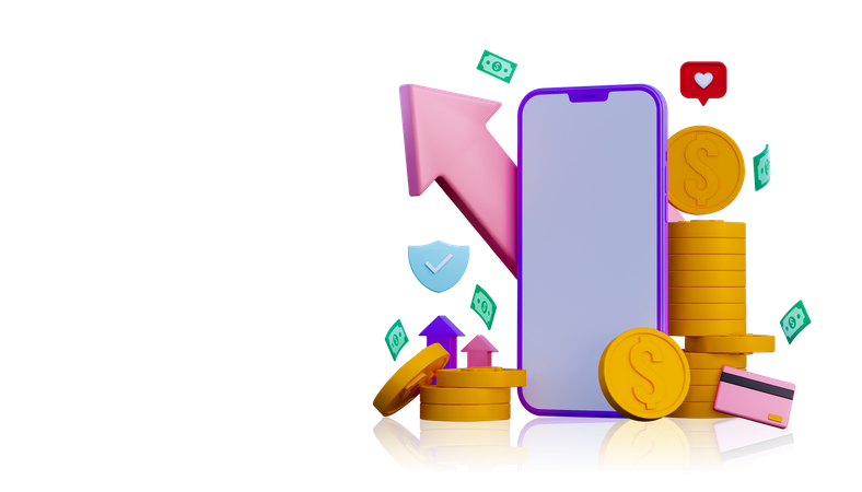 Financial App  3D Icon