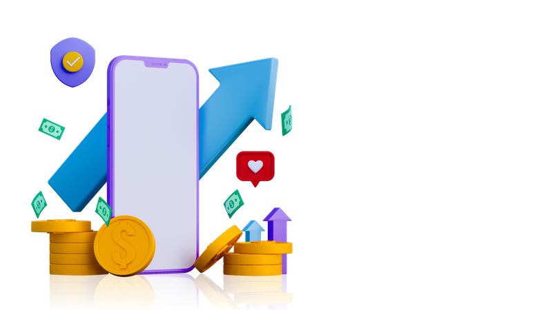 Financial App  3D Icon
