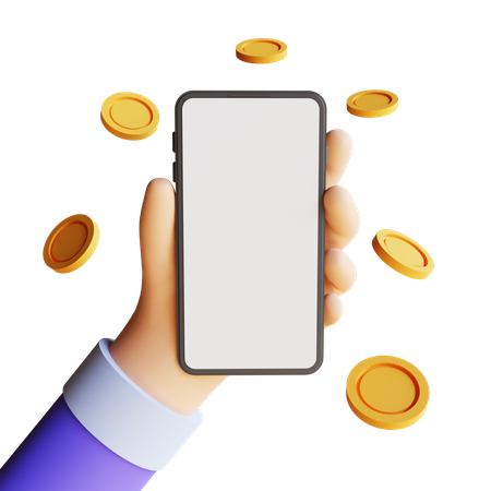 Financial App  3D Illustration