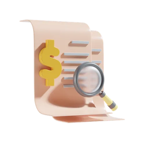 Financial Audit 3 D Icon Illustration 3D Icon