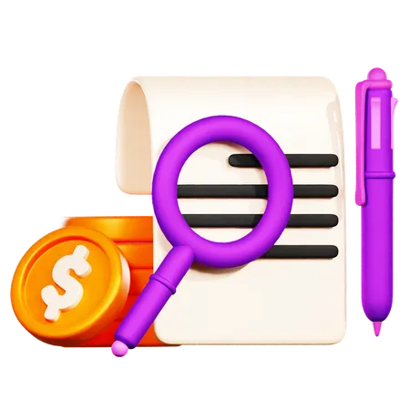 Financial Audit  3D Icon