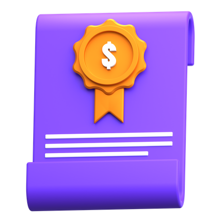 Financial Award  3D Icon