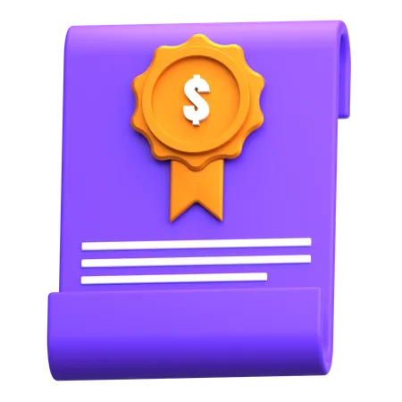 Financial Award  3D Icon