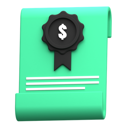 Financial Award  3D Icon