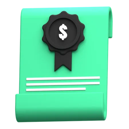 Financial Award  3D Icon