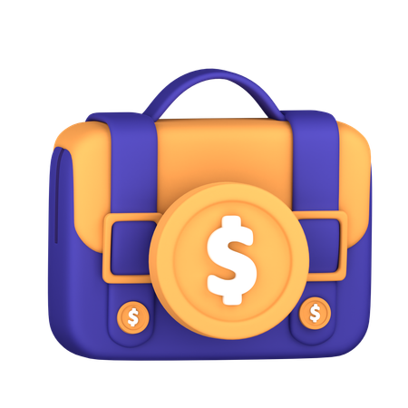 Financial Bag  3D Icon
