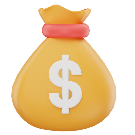 Financial bag  3D Icon