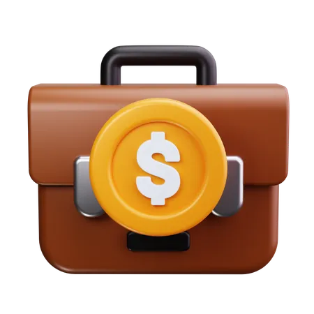 Financial Bag  3D Icon