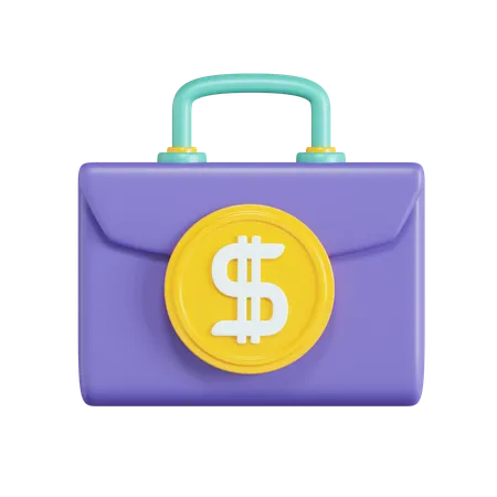 Financial Bag  3D Icon