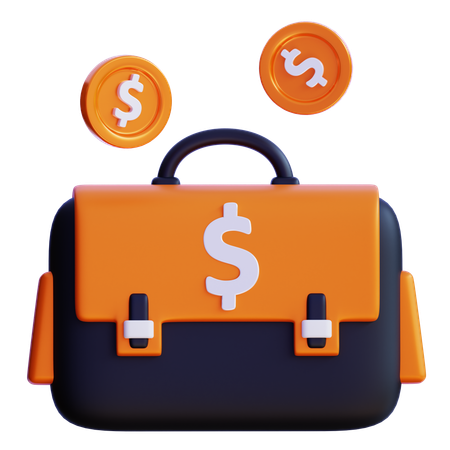 Financial Bag  3D Icon