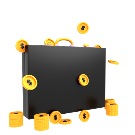 Financial Bag  3D Illustration