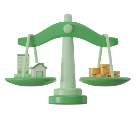 Financial Balance Isometric 3 D Render Icon 3D Icon