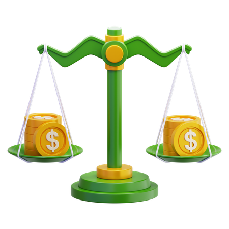 Financial Balance  3D Icon