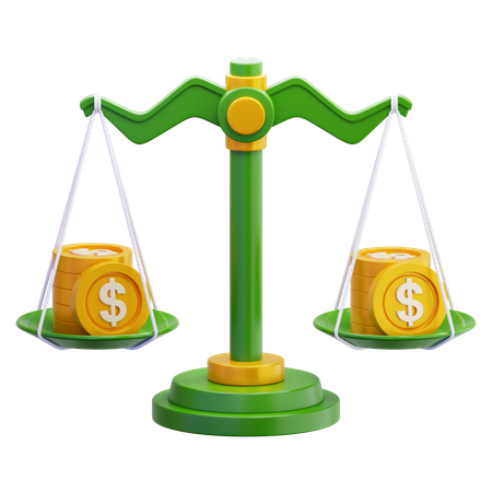 Financial Balance  3D Icon