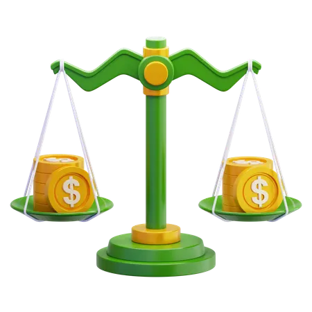 Financial Balance  3D Icon