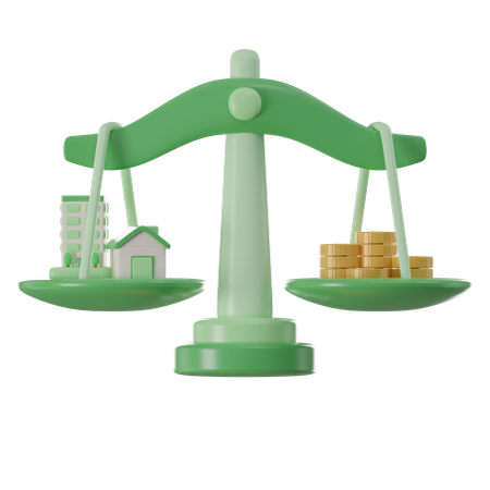 Financial Balance  3D Icon