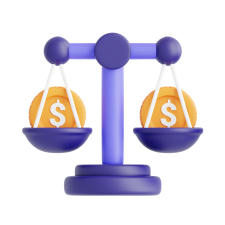 Financial Balance  3D Icon