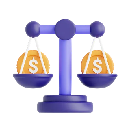 Financial Balance  3D Icon