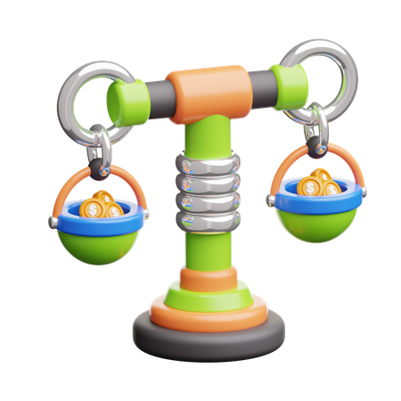 Financial Balance  3D Icon