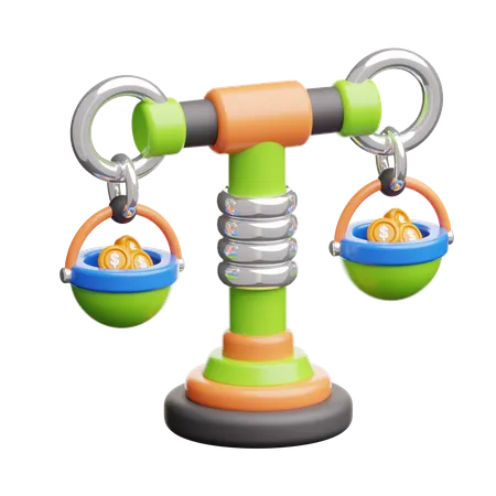 Financial Balance  3D Icon