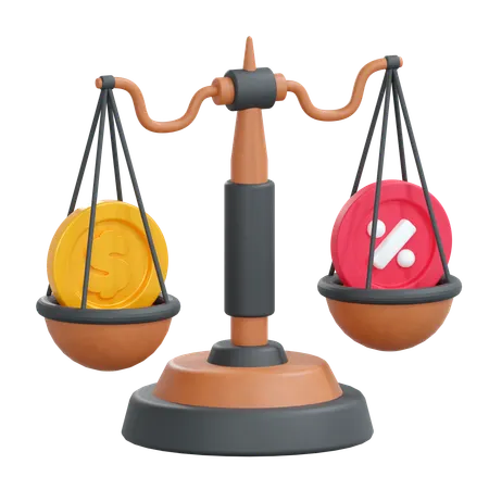 Financial Balance  3D Icon