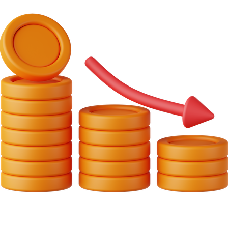 Financial Bankrupt  3D Icon