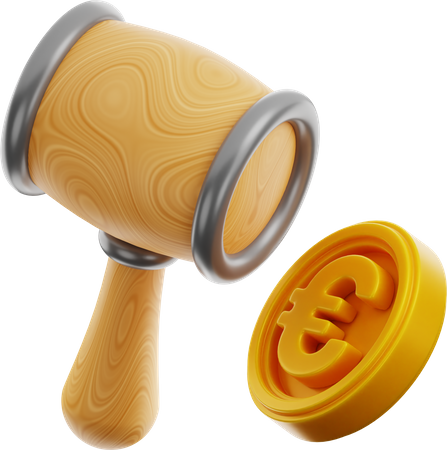 Financial Bidding  3D Icon