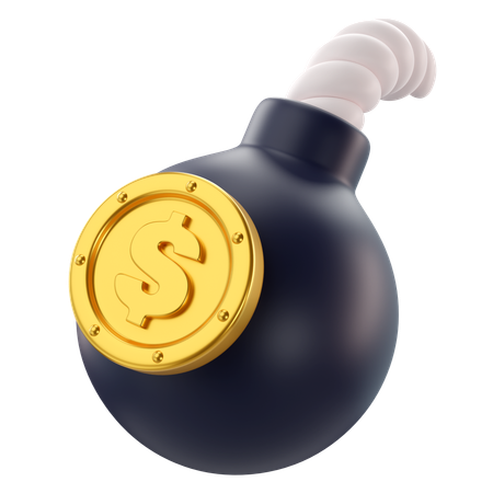 Financial Bomb  3D Icon