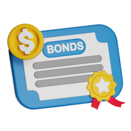 Financial Bonds  3D Icon