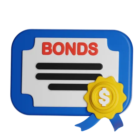 Financial Bonds  3D Icon