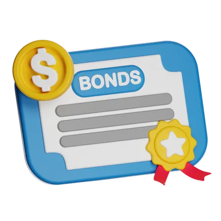 Financial Bonds  3D Icon