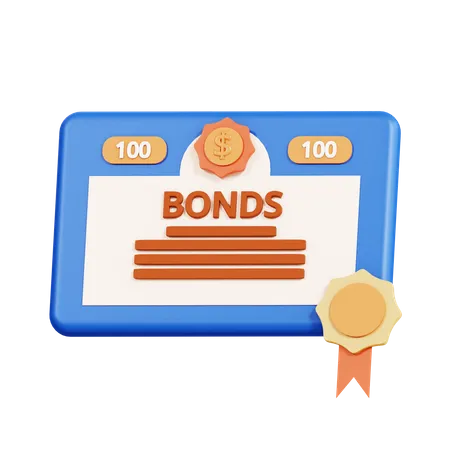 Financial Bonds  3D Icon