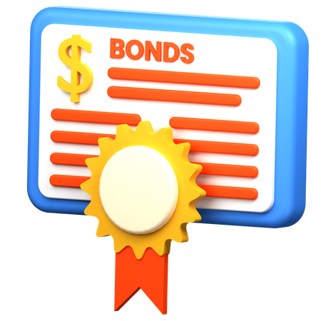 Financial Bonds  3D Icon