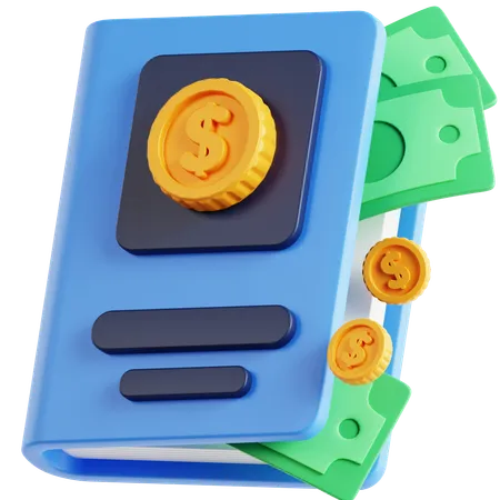 Financial Book 3 D Icon 3D Icon
