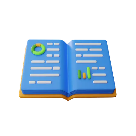 Financial book  3D Icon