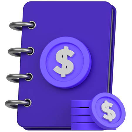 Financial Book  3D Icon