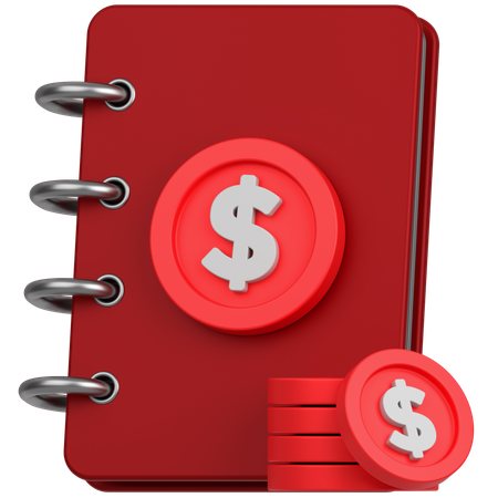 Financial Book  3D Icon