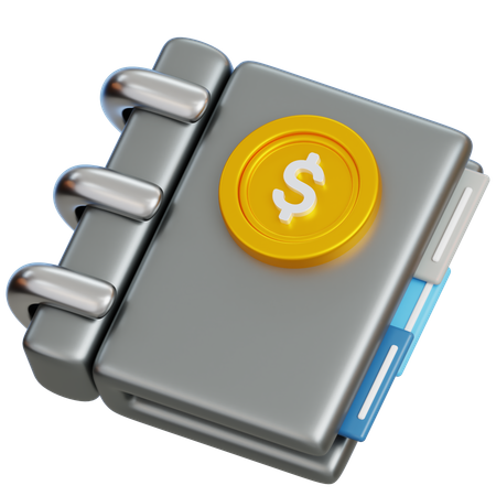 Financial Book  3D Icon