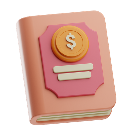 Financial Book  3D Icon