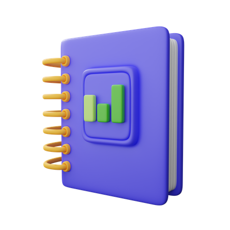 Financial book  3D Icon