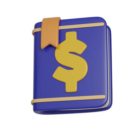 Financial Book Investment  3D Icon