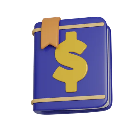 Financial Book Investment 3 D Icon Financial And Banking 3 D Illustration 3D Icon