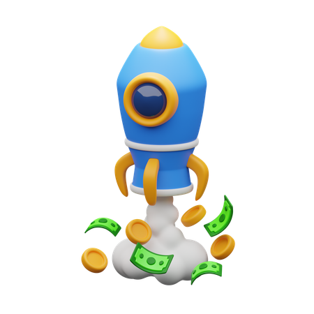 Financial boost  3D Icon