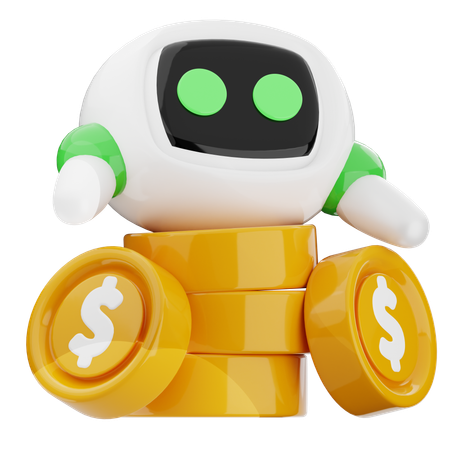 Financial Bot  3D Icon